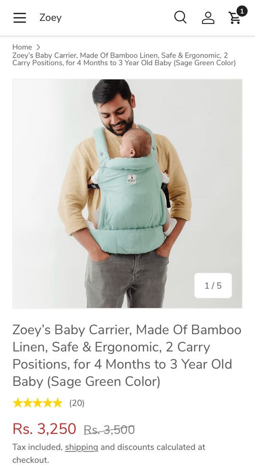 New Zoey Baby carrier for sale in Bengal...